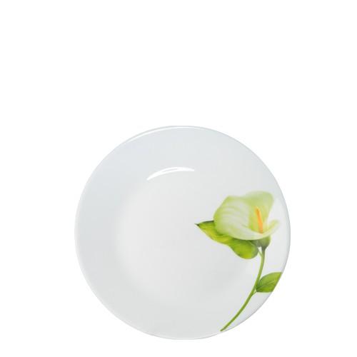 Đĩa thủy tinh tròn Diva Ivory