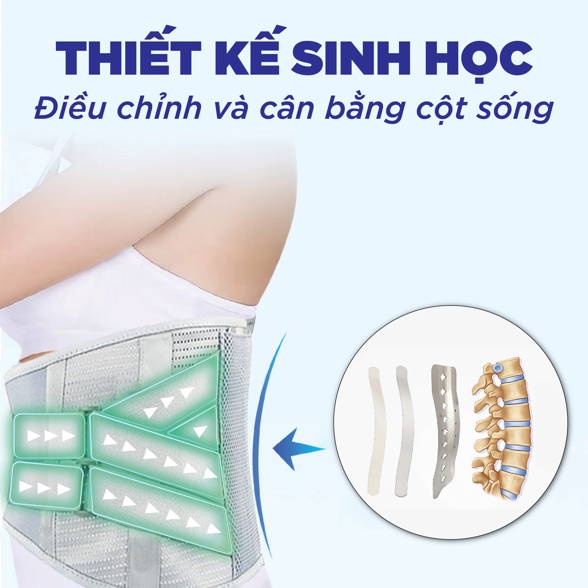 Hình ảnh Đai lưng cột sống Genky, hỗ trợ thoát vị, thoái hóa, đau lưng