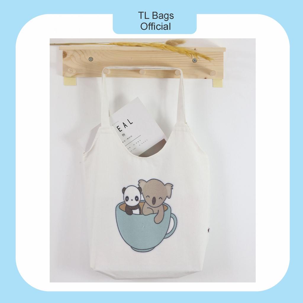 Túi Tote, Canvas TL, Mang Vai, Với Nhiều Mẫu Mã Đáng Yêu Tha Hồ Lựa Chọn