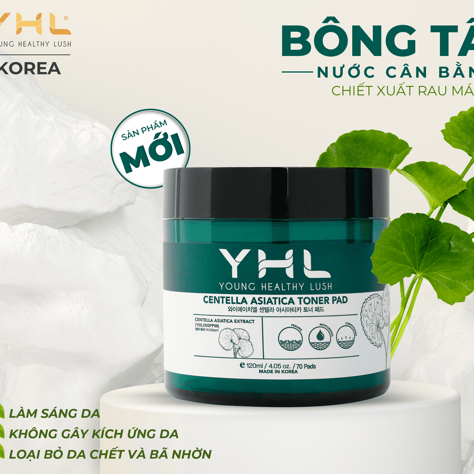 Bông Tẩm Nước Cân Bằng Da Rau Má YHL