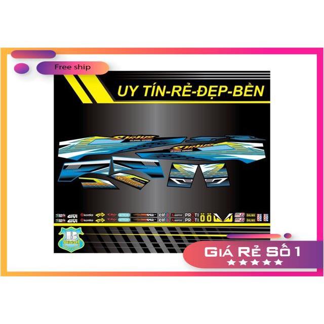 Tem rời Sirius V13 nhận đổi màu theo yêu cầu bảo hành màu sắc vĩnh viễn