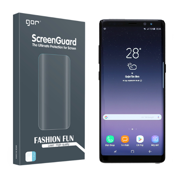 Miếng Dán Dẻo Gor 3D Cho Samsung Galaxy Note 8 (Dán Full màn hình) - Hàng nhập khẩu