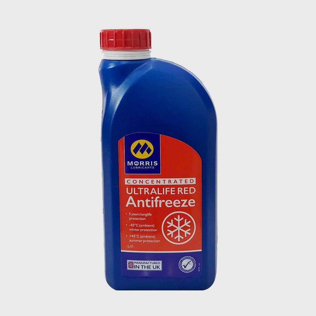 Nước Làm Mát Đỏ Cao Cấp Cho Động Cơ Xăng - Morris Lubricants Ultralife Red Longlife / Can 1L