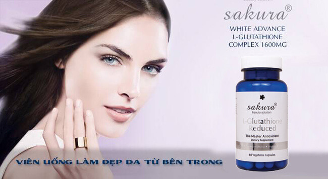 Viên uống trắng da glutathione Viên uống trắng da glutathione