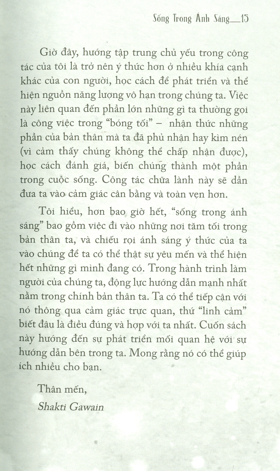 Tủ Sách Tâm Linh Thế Kỷ - Sống Trong Ánh Sáng (Nghe Tiếng Gọi Từ Trái Tim Để Dựng Xây Cuộc Đời Mới)