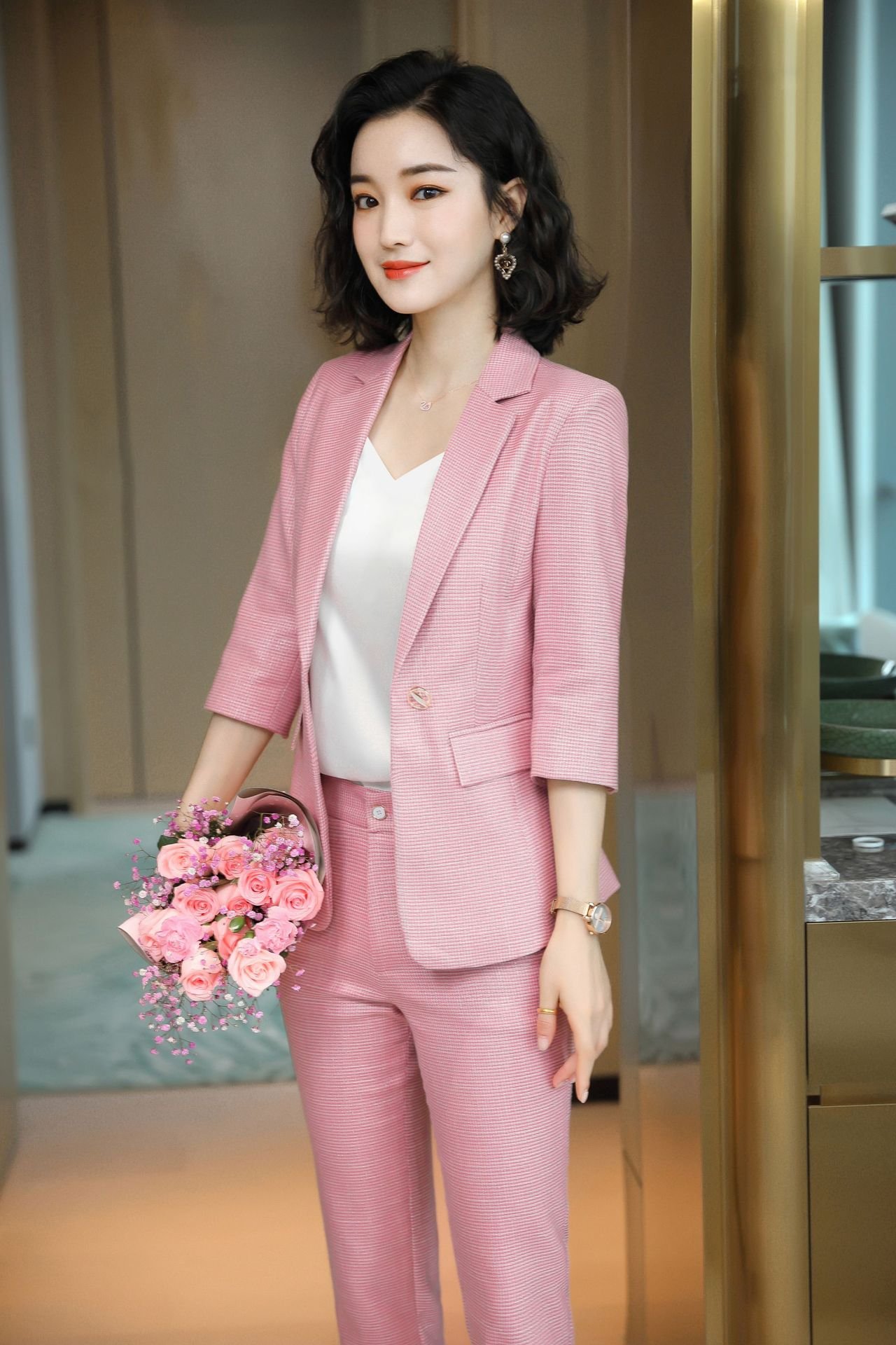 Bộ Vest Nữ Tay lỡ Công Sở