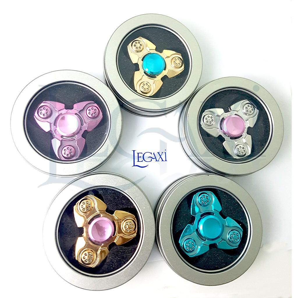 Con Xoay Tròn Hand Fidget Spinner nhôm 3 cánh 30-90 giây Legaxi HS80  Mspring come