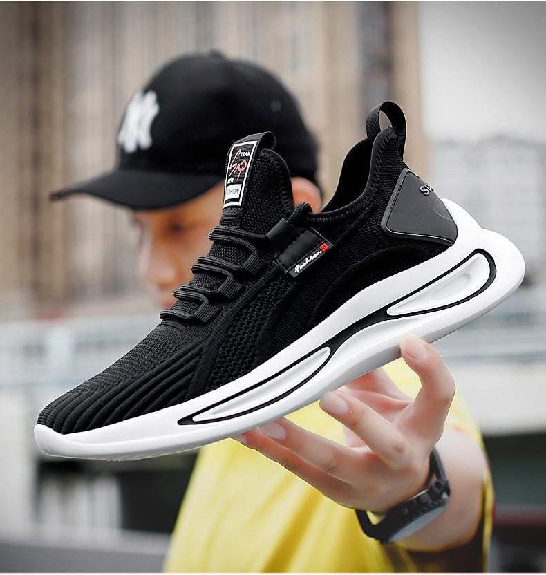 Giày Thể Thao Vải Nam Sneaker Sợi Dệt Cao Cấp Dáng Tăng Chiều Cao G160