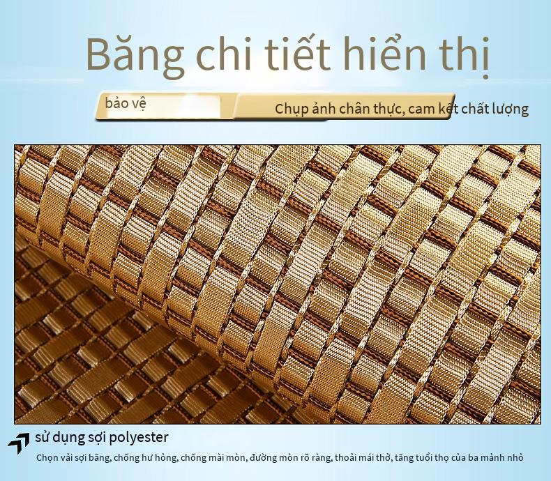 Bộ ba món đệm ô tô phong cách mới nhất bốn mùa phổ thông không có tựa lưng Bộ ba món không ràng buộc đệm ghế chống trượt một mảnh - dệt bằng máy