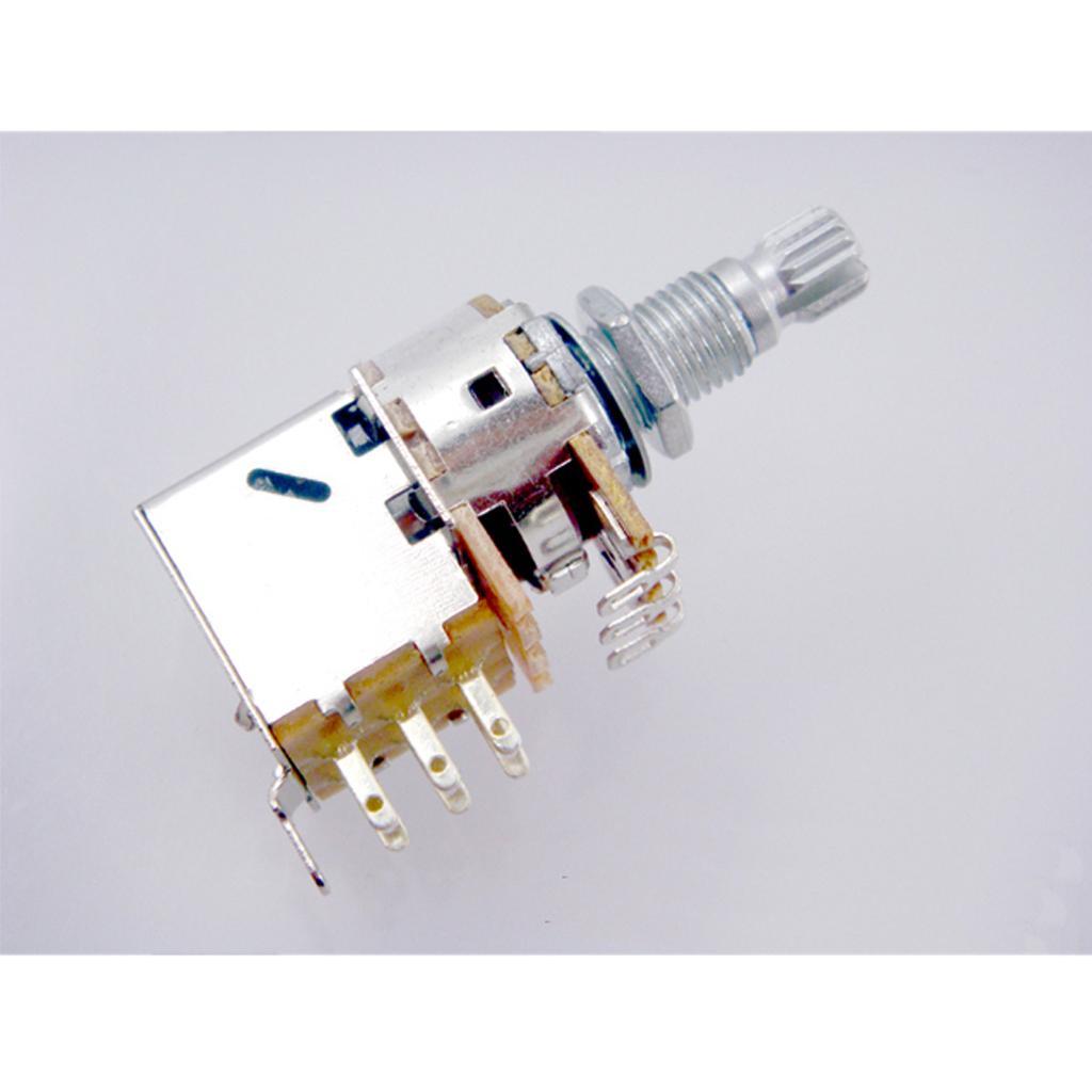 2X 2 Pack Push Pull Control Pots Guitar Potentiometer 18mm Split Shaft A25K