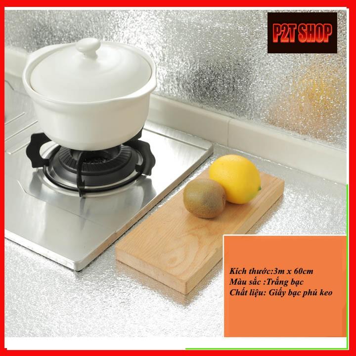 CUỘN GIẤY BẠC DÁN BẾP 3M X 60CM, GIẤY BẠC DÁN BẾP, GIẤY BẠC DÁN TƯỜNG BẾP, GIẤY BẠC CUỘN
