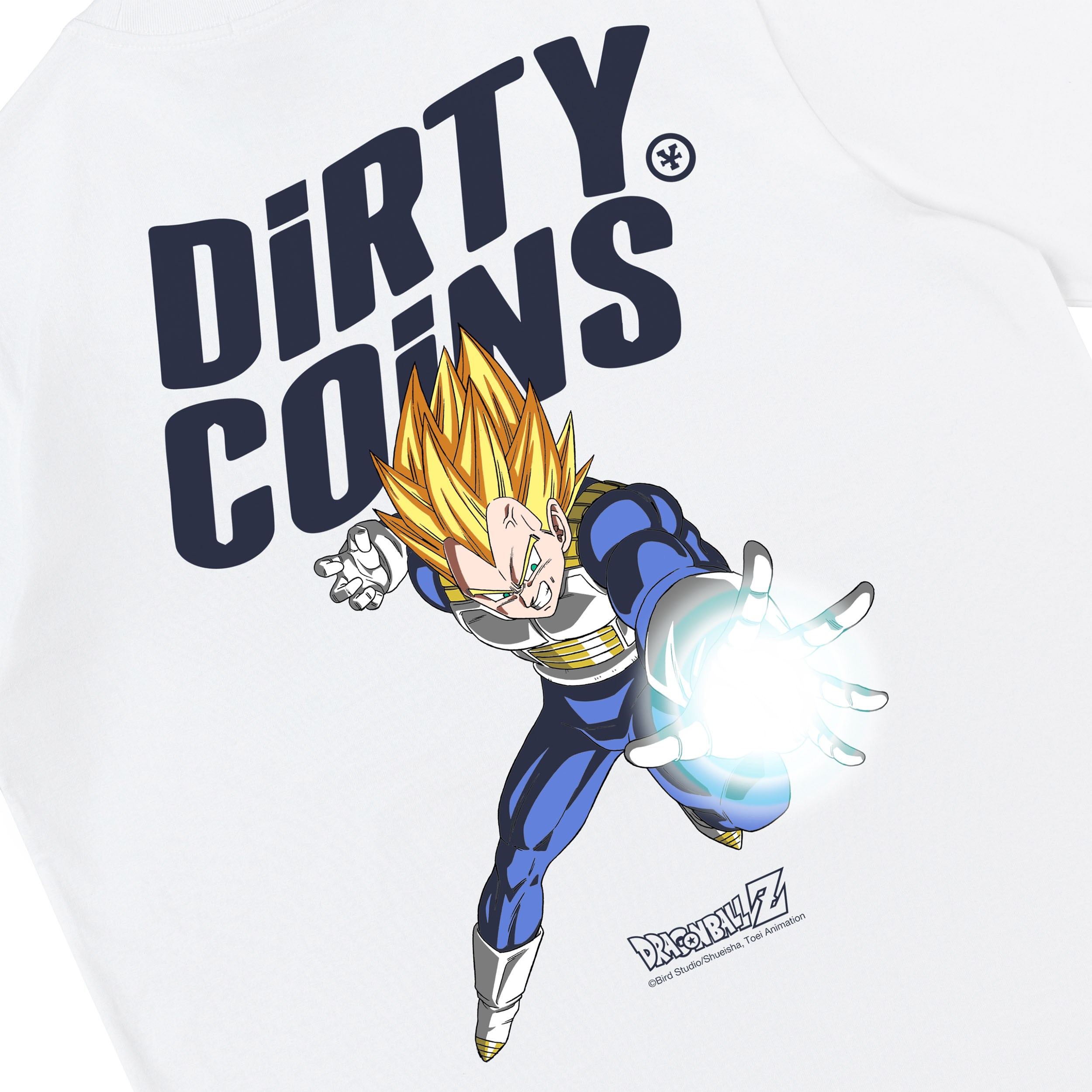 Áo Thun DIRTYCOINS | DRAGON BALL Z Vegeta T-Shirt - White