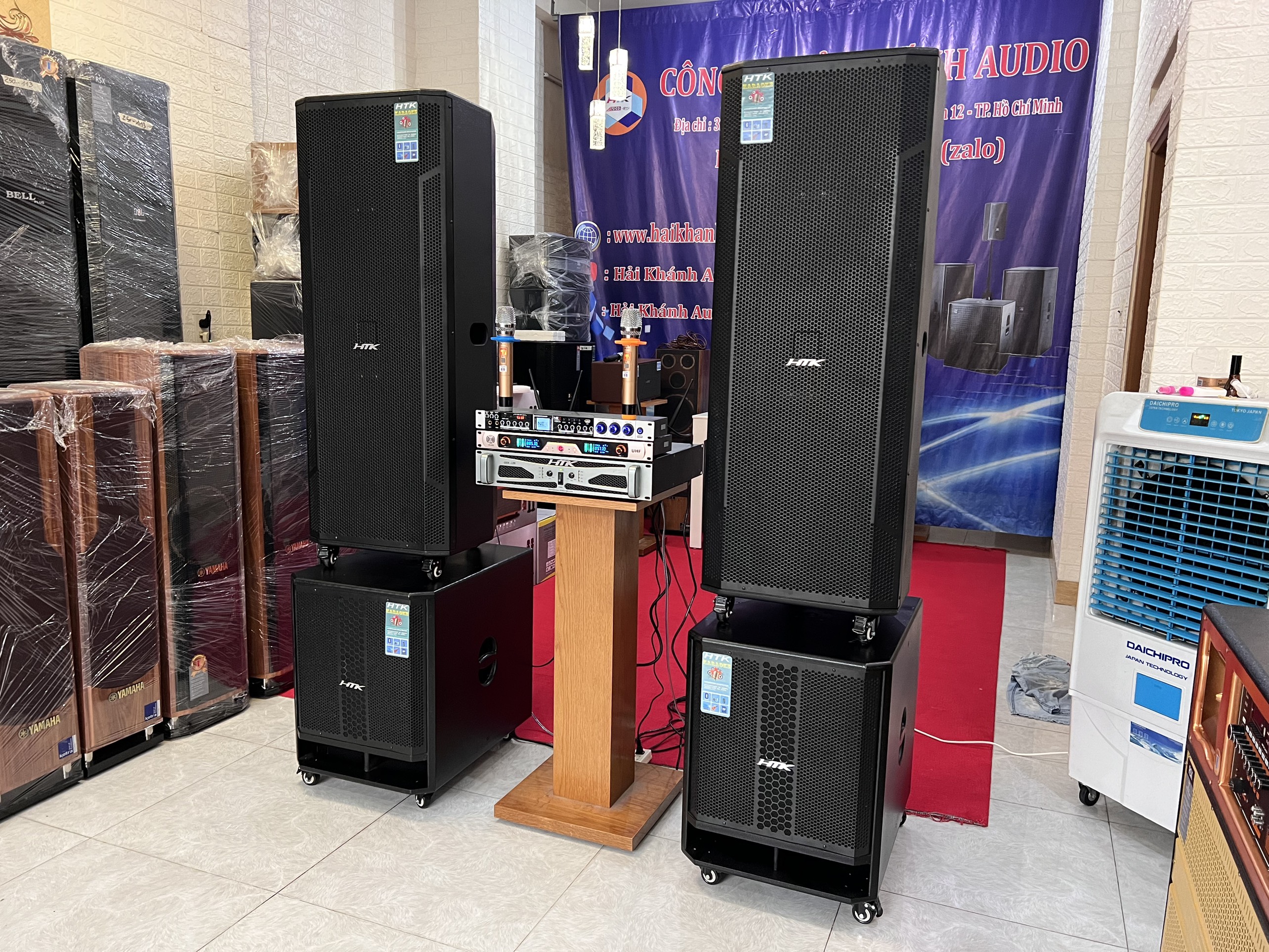 Dàn sân khâu trong nhà ngoài trời cao cấp HTK -1200 Hải Triều