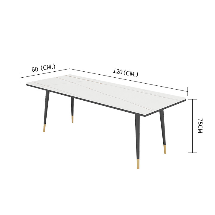 Bàn ăn bằng đá cẩm thạch T379 phong cách Châu Âu 120cm