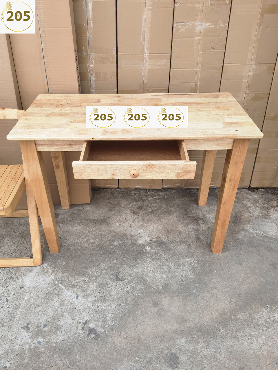 BÀN LÀM VIỆC có 1 HỘC TỦ - GỖ CAO SU - 100x50x75 cm