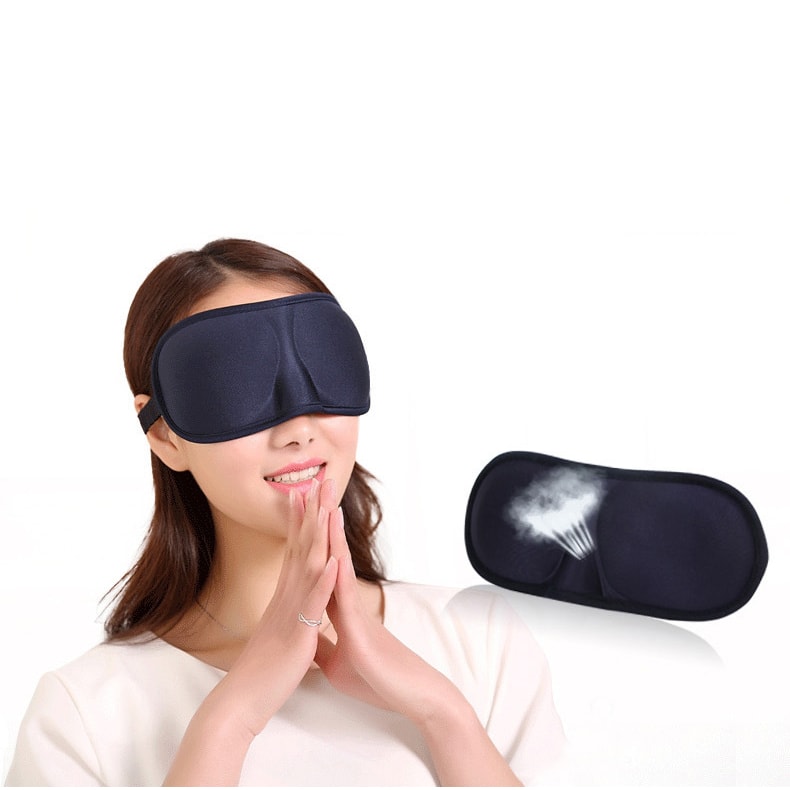 Bộ Bịt Mắt Ngủ 3D Tặng Kèm Bịt Tai Chống Ồn Màu Ngẫu Nhiên