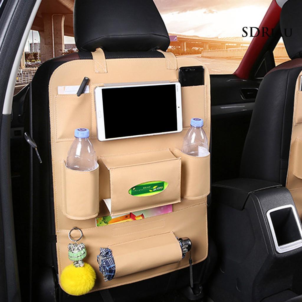 Túi Da Đựng Vật Dụng Treo Sau Ghế Xe Hơi Tiện Dụng