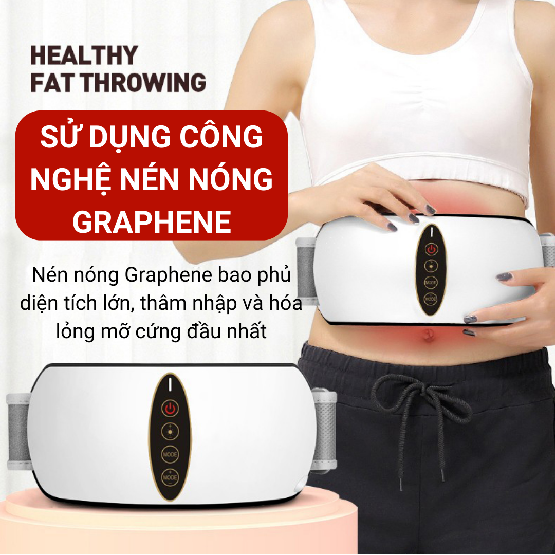 Máy Massage Bụng SP1810, Đai Massage Giảm Eo, Máy Rung Bụng Kết Hợp Làm Nóng Hiệu Quả