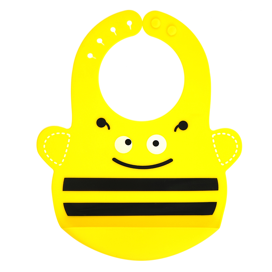 Yếm Silicone Bib Bee Binggio (Vàng)