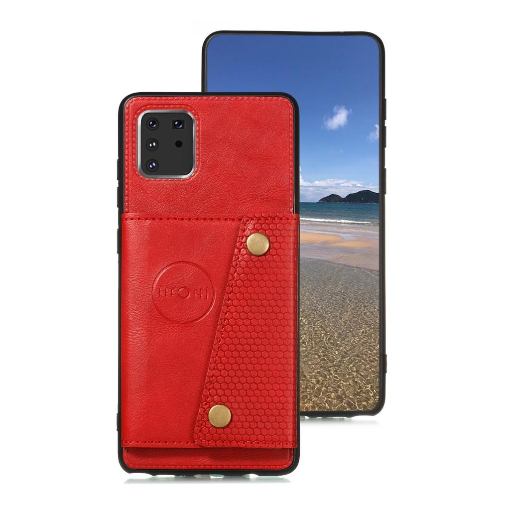 Ốp lưng da ví gập cho Samsung Galaxy Note10 Lite A71 A51 A41 A31 A21S A21 A11 M31