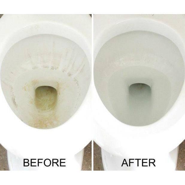 Nước tẩy bồn cầu, bồn tắm, lavabo, bệ toilet, tẩy ố vàng cặn phèn và mảng bám nhà tắm Astonish C6780