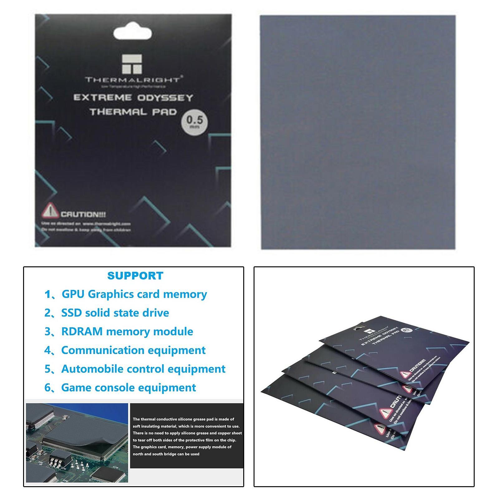 Thermal Pad Non Conductive Heat Resistance Simple for PC Laptop