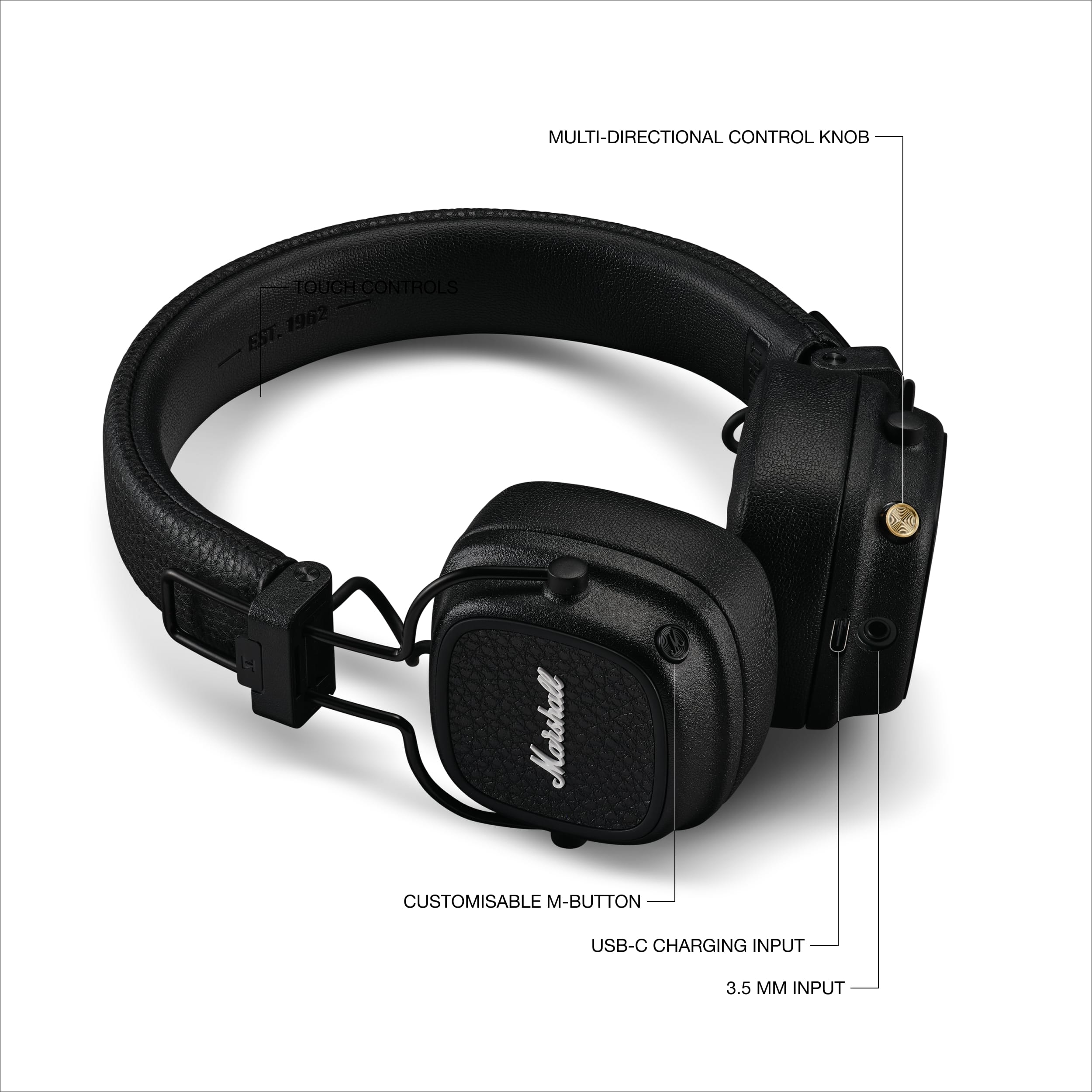 [NEW ARRIVAL] Tai nghe Bluetooth Marshall Major V - Pin lên đến 100 giờ - Hàng chính hãng