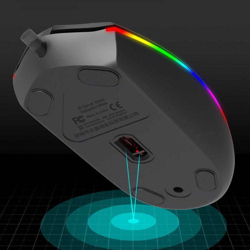 Chuột Quang Chơi Game Có Dây H.S.V Rgb Chuyên Nghiệp Cho Pc Laptop Notebook