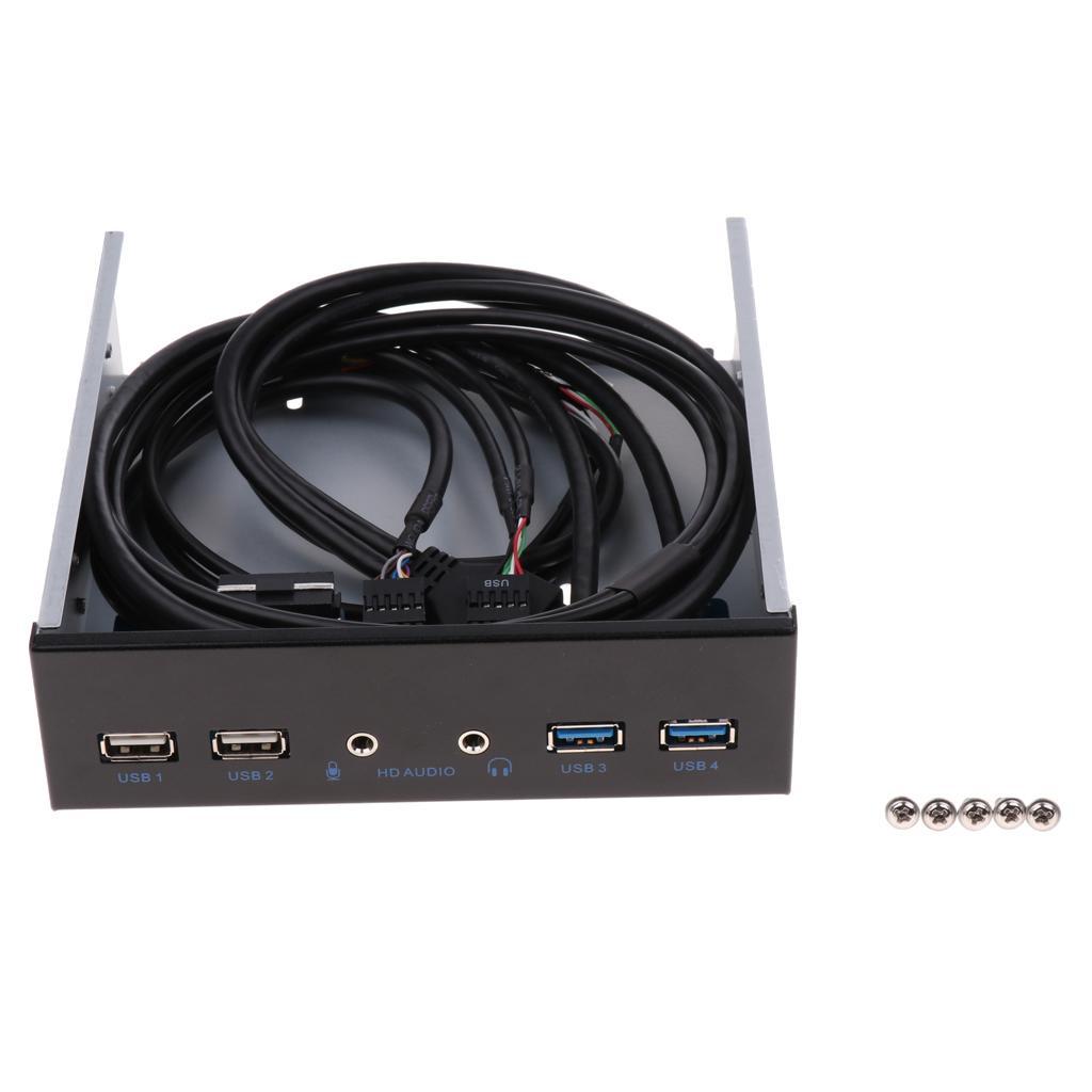 USB Front Panel Hub Dual USB2.0+USB3.0 with 1  Audio Output /1 Mic Input