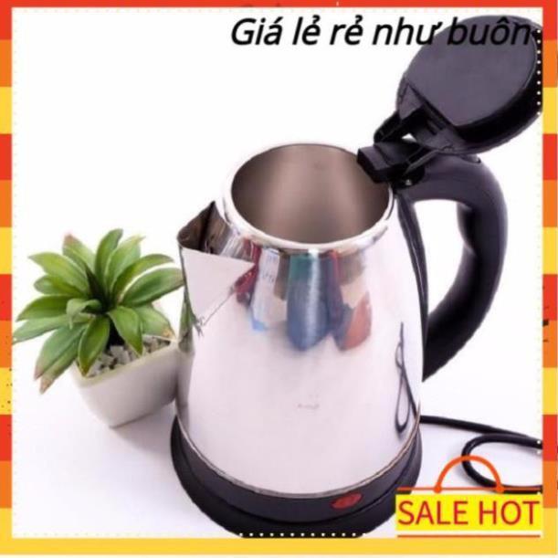 Ấm Siêu Tốc Chất Liệu Inox Dung Tích 1.8L Electric Kettle - Loại Tốt