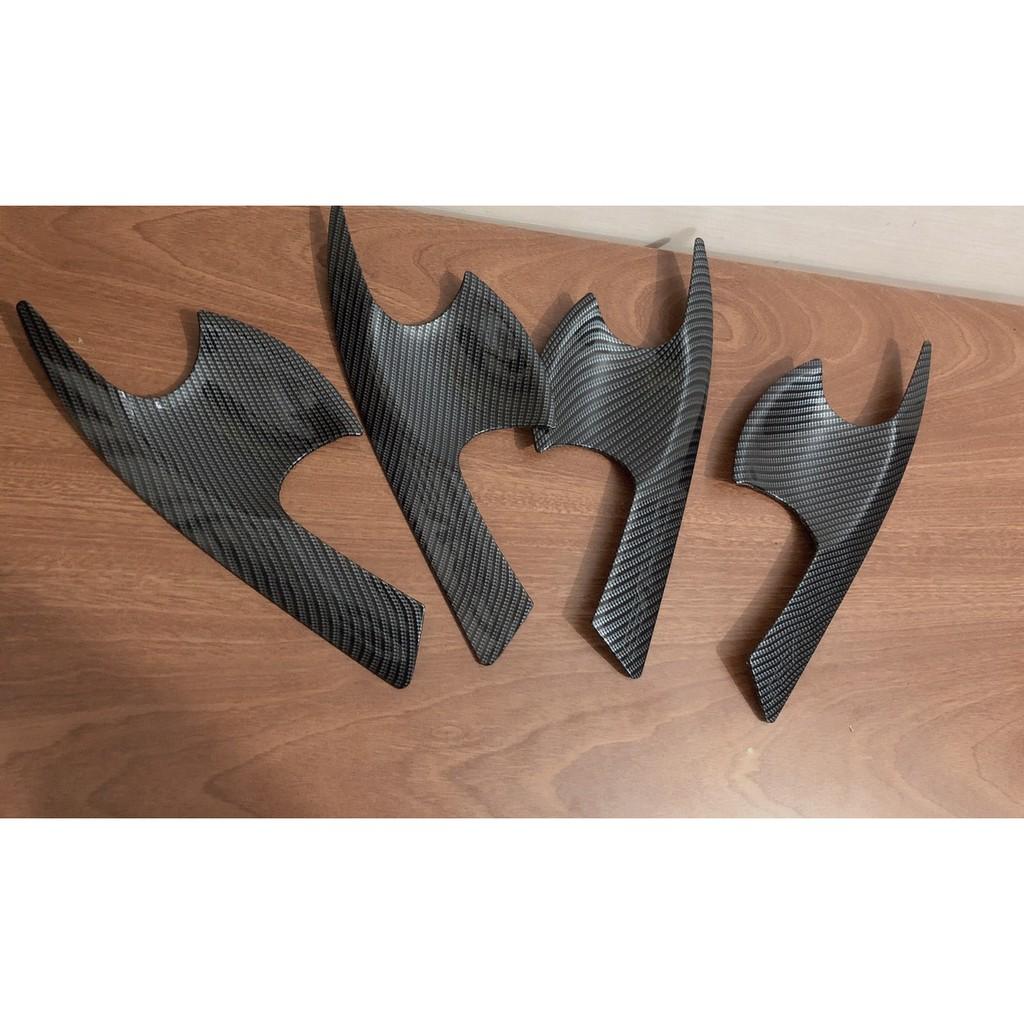 HONDA CRV 2018-2019-2020-2021, Ốp Hõm Cửa Xe Mẫu Cacbon 4 Chi Tiết