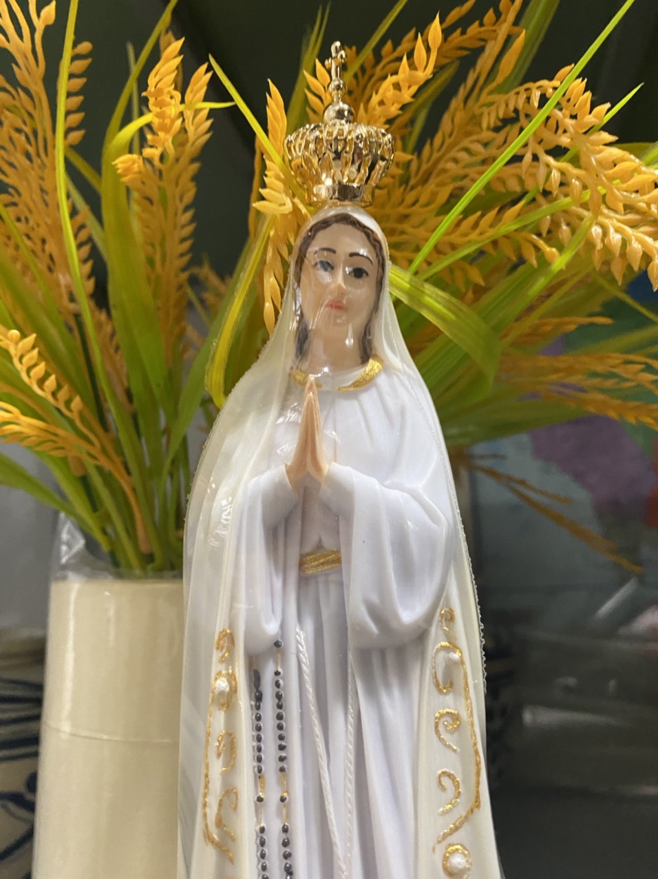 Tượng công giáo - Mẹ Fatima Mẫu Ý cao cấp 30cm