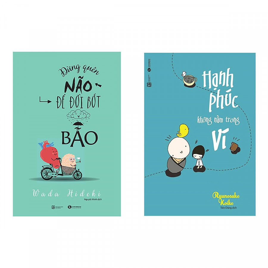 Combo Sách Kỹ Năng Sống: Đừng Quên Não Cho Đời Bớt Bão + Hạnh Phúc Không Nằm Trong Ví (Tặng kèm bookmark thiết kế)