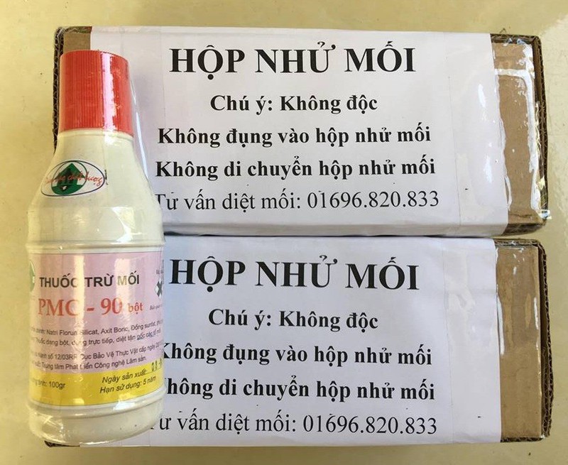 Combo 1 lọ thuốc diệt mối PMC và hai hộp nhử mối