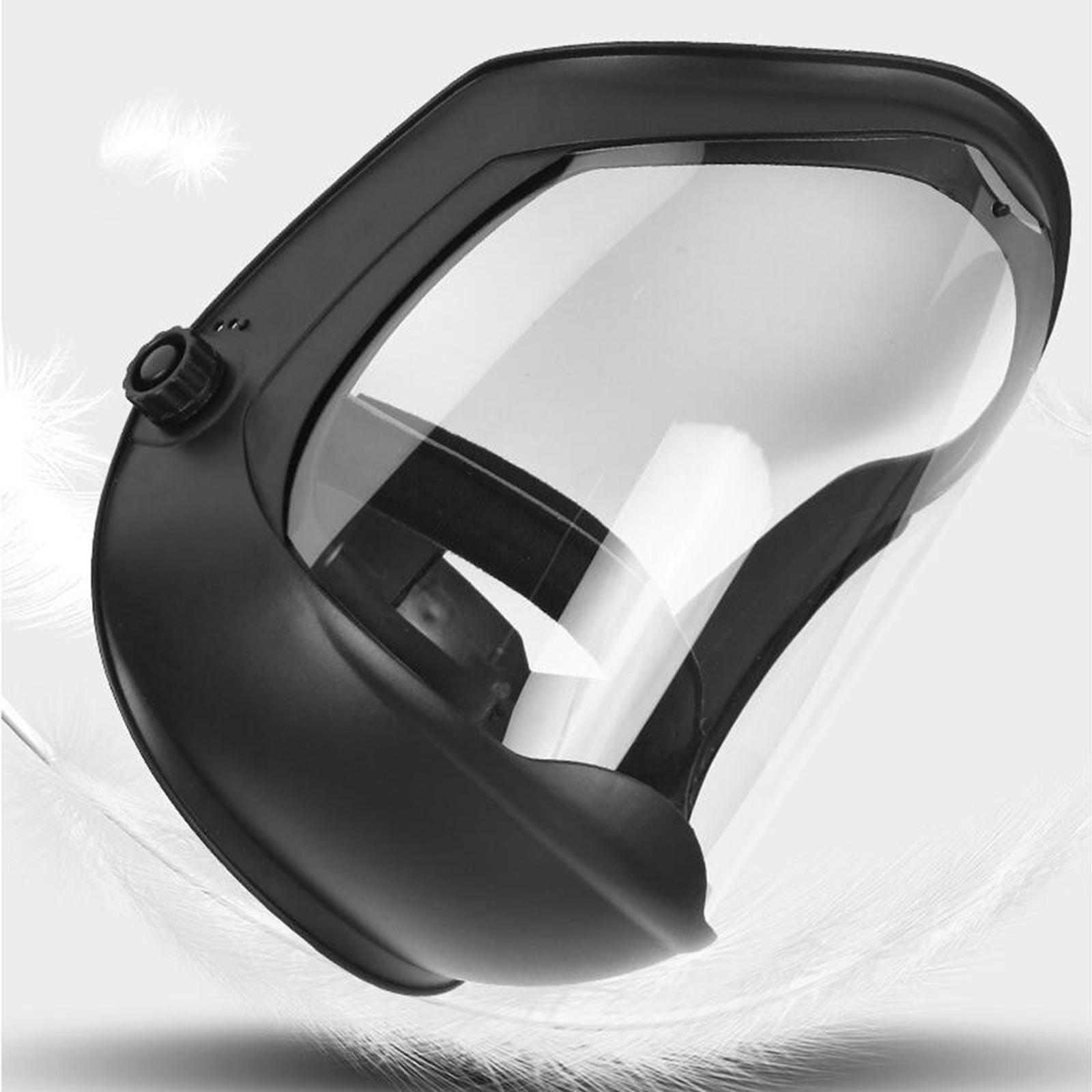 Face Shield Helmet Mask with Clear Polycarbonate Visor Anti FOG UV Blocking Protective Cover Safety Grinding