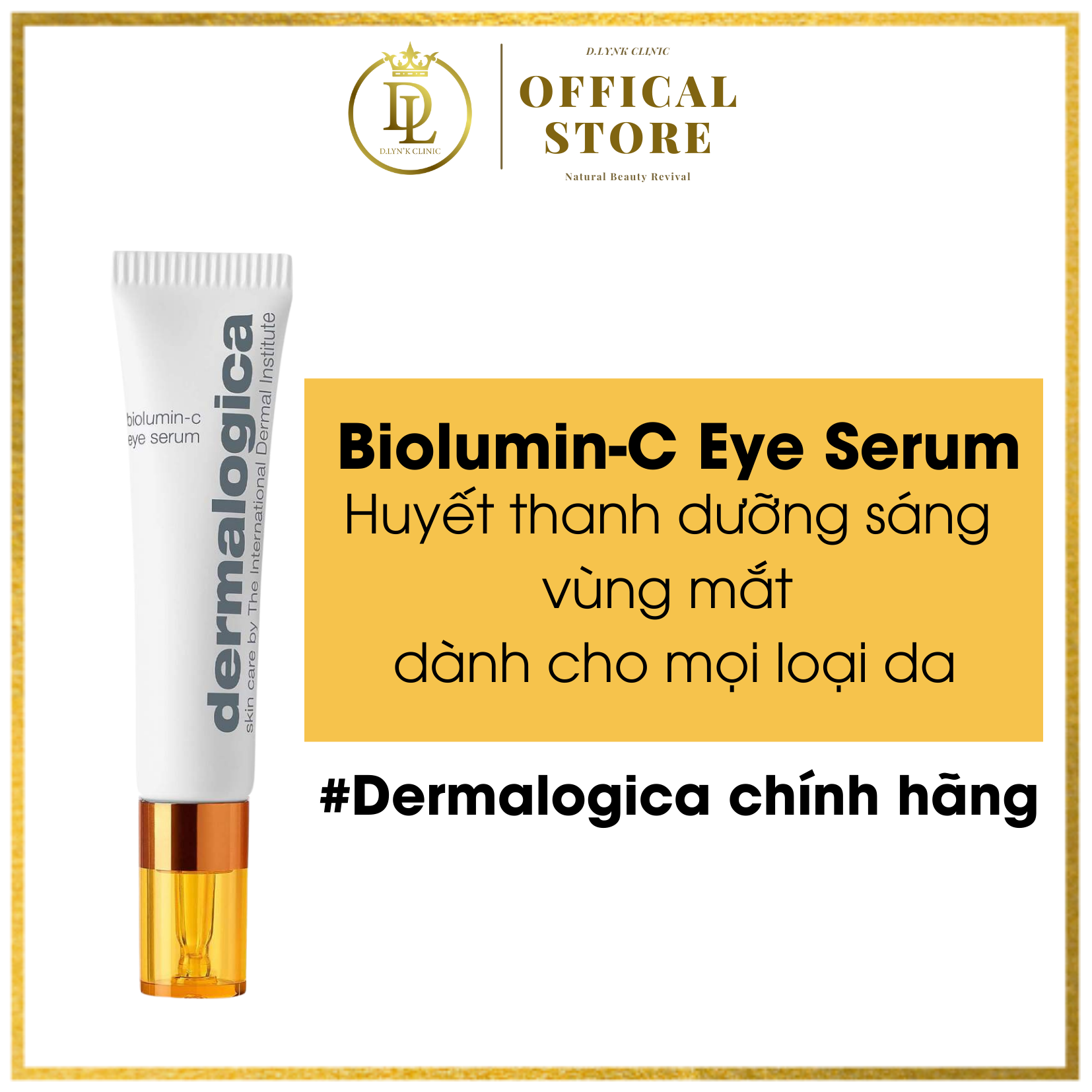 [HCM] Tinh chất dưỡng sáng vùng mắt Dermalogica Biolumin C Eye Serum 15ml dành cho mọi loại da