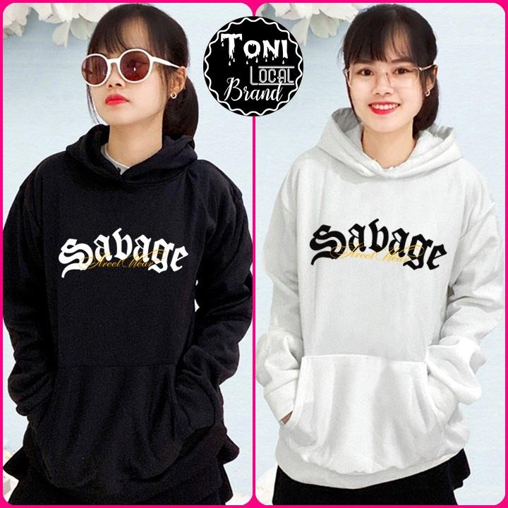 ( ) ÁO HOODIE Local Brand Unisex SABAGE Nỉ Bông Form Rộng Nam Nữ (HD9200L - Full Size - Kèm Video Ảnh Thật)