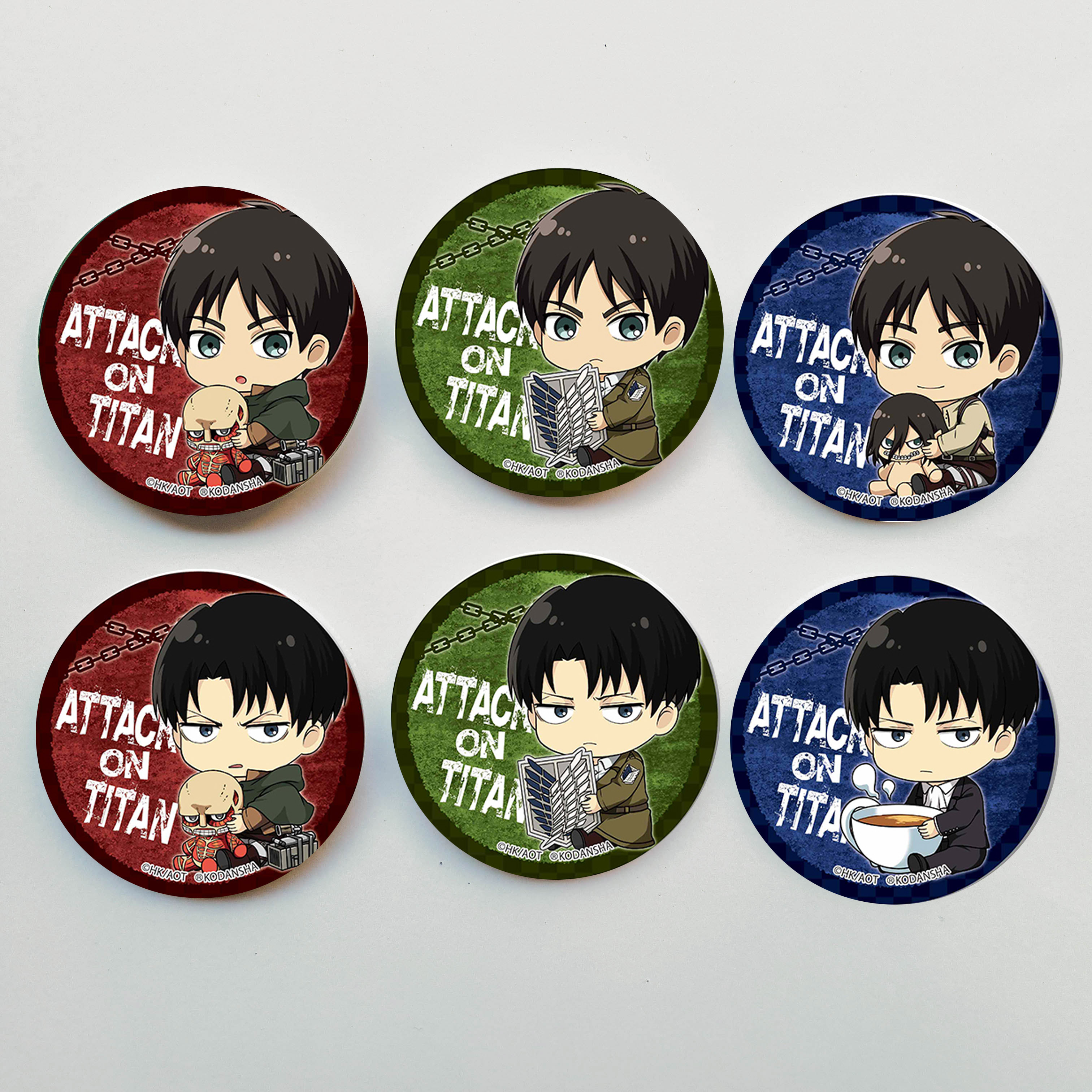 Set 6 Huy hiệu Anime Attack on Titan