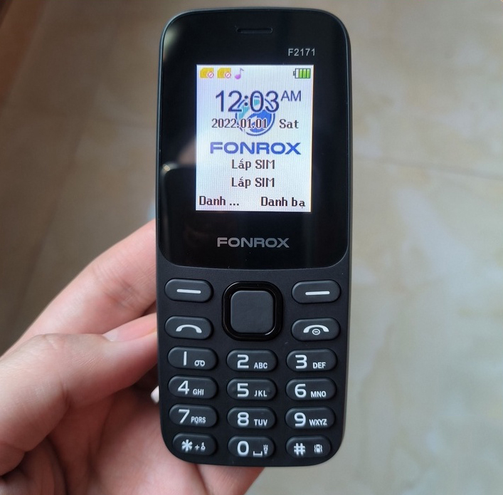 Điện thoại Fonrox F2171- 2 sim 2 sóng - Máy đẹp, rẻ, bền - Tặng sạc - Bảo hành 12 tháng