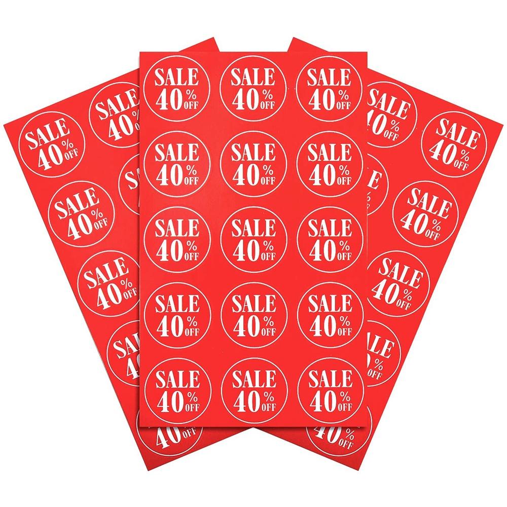 Sticker label_Tem nhãn in giãm giá sticker_100pcs