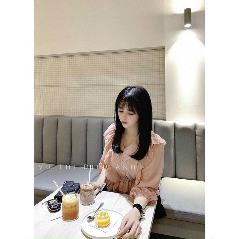 Áo sơ mi bèo tiểu thư