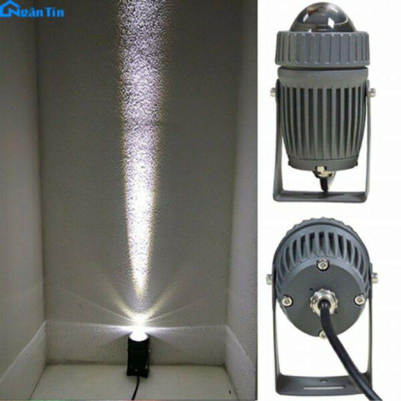 Đèn rọi chuột rọi sân vườn, tòa nhà 10w có a.s vàng