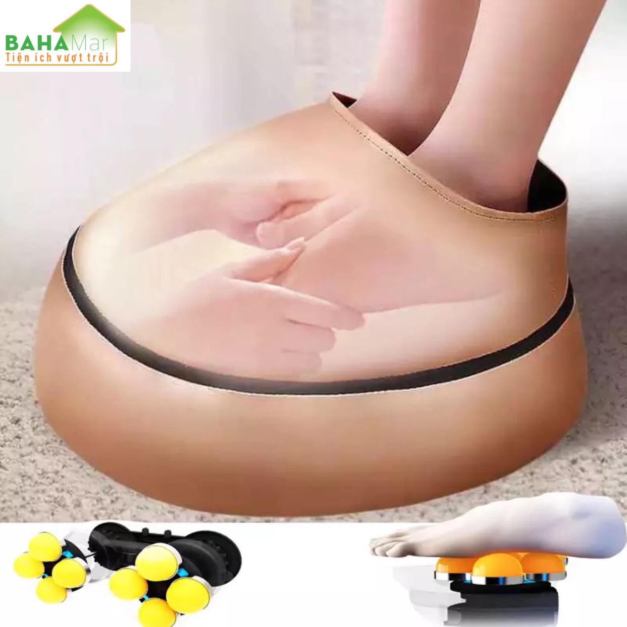MÁY MÁT XA CHÂN VÀ LƯNG VỚI NHIỆT HỒNG NGOẠI BAHAMAR giảm đau giảm nhức mỏi cơ thể và thư giãn thoải mái với nhiệt hồng ngoại