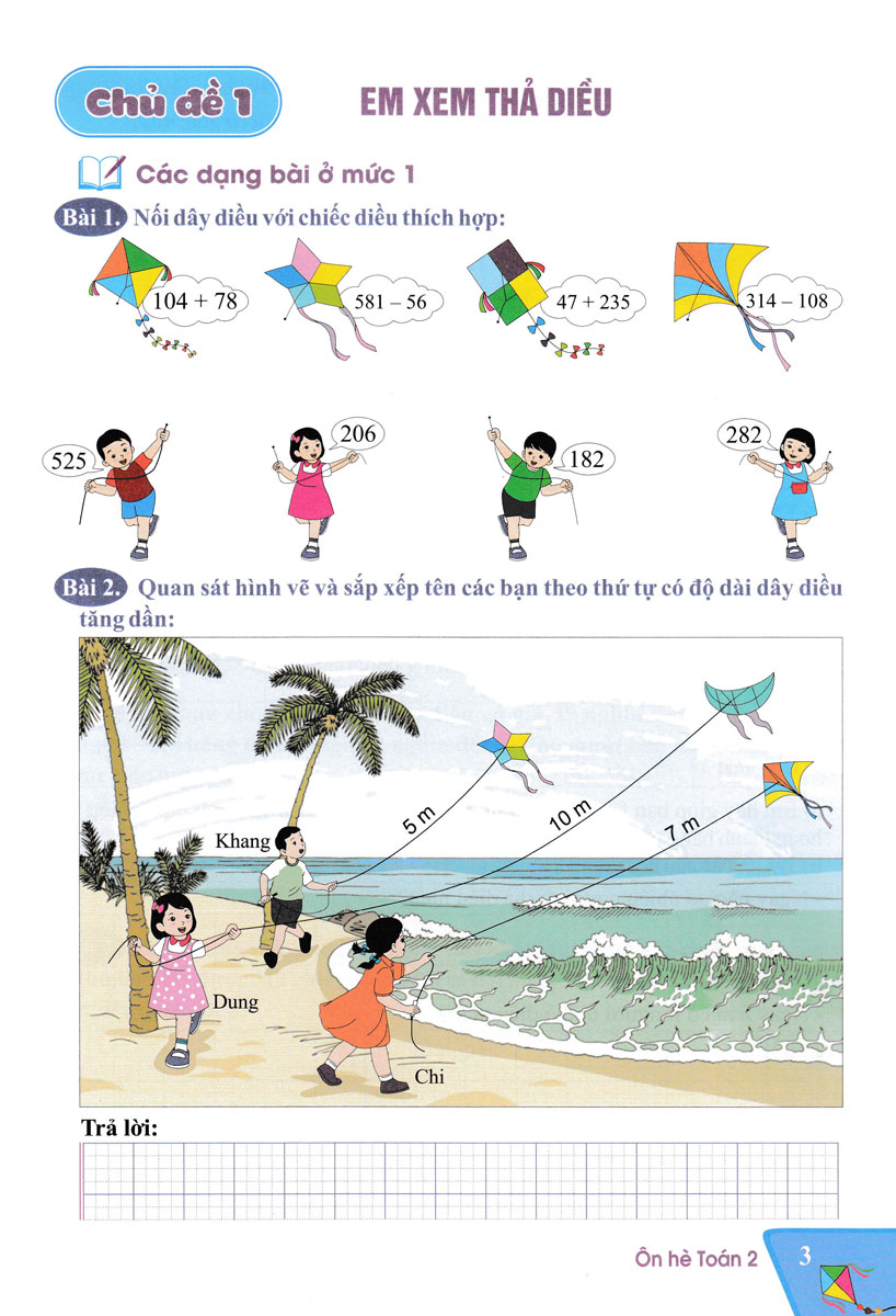 Ôn Hè Toán 2 - Cánh Diều