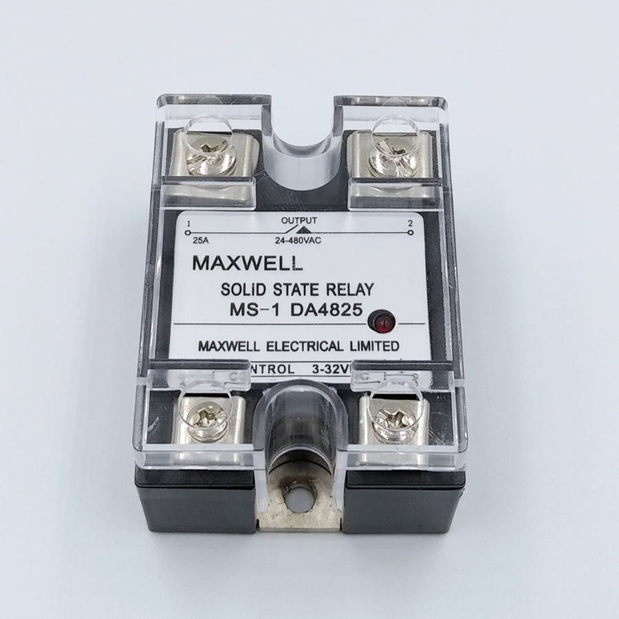 Rơ le bán dẫn (SSR) Maxwell 25A, 24-480 VAC MS-1DA4825