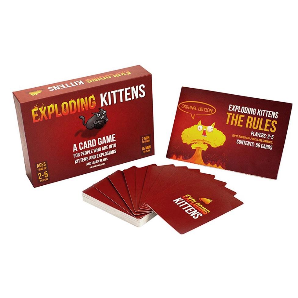 Bộ thẻ bài chơi game Mèo Nổ Tưng Bừng exploding kittens