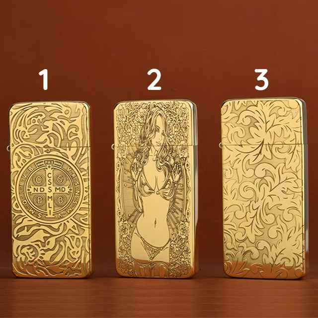 Vỏ Hột Quẹt Bật Lửa Hộp Quẹt Xăng Đá Siêu Mỏng Zorro Kuboy ZC5-11 Họa Tiết Hoa Văn Độc Đáo - Dùng Xăng Bấc Đá Cao Cấp ( giao mẫu ngẫu nhiên )