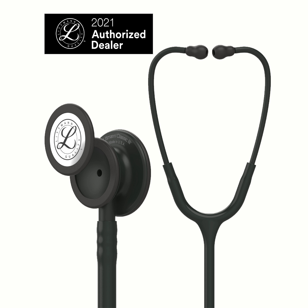 Ống nghe 3M Littmann Classic III, màu đen mặt màu khối, 27 inch, 5811