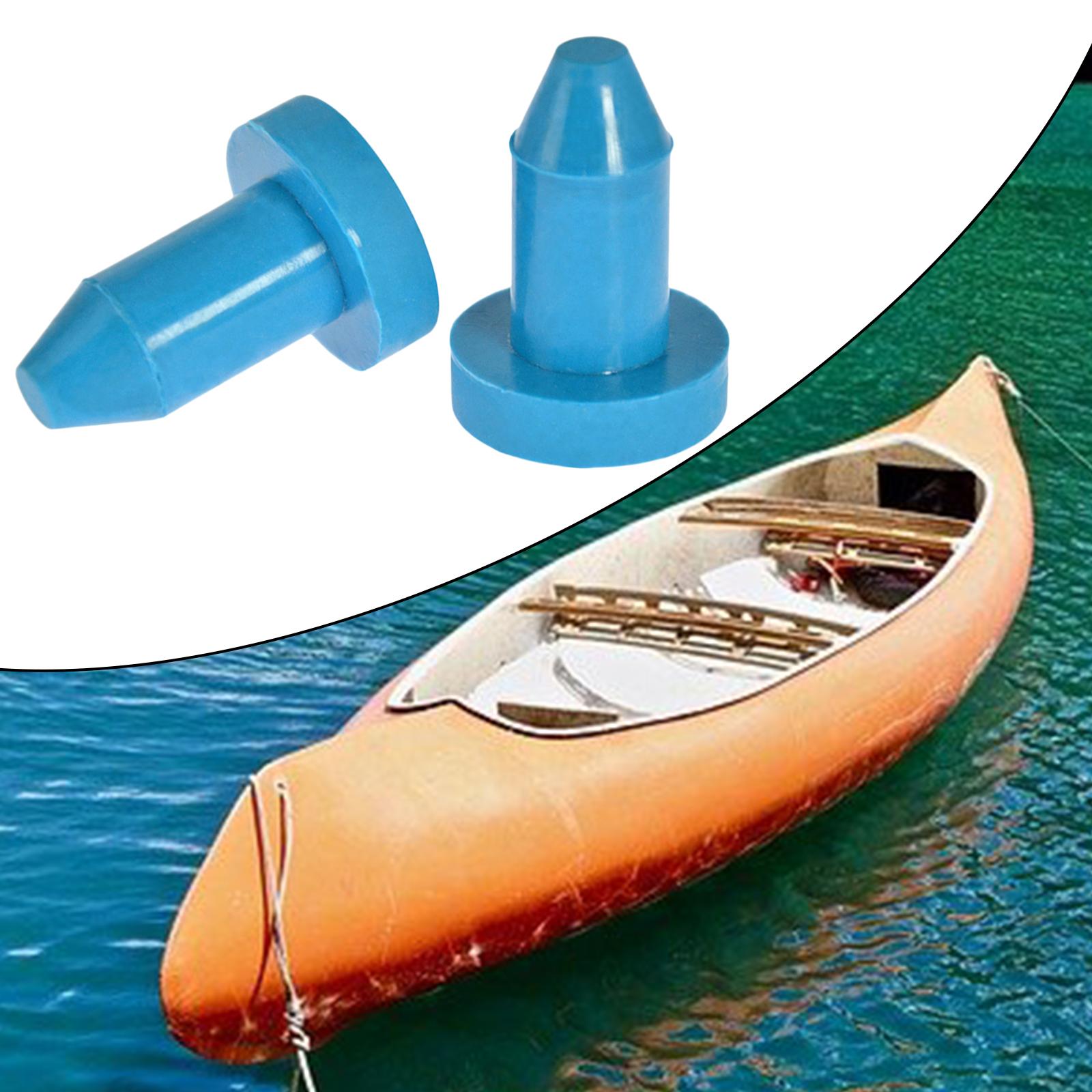 2 Pcs Kayak Drain Plug Rubber Scupper Plugs Drain Holes Stopper Bung for Most Fishing Boats Kayaks Accessories