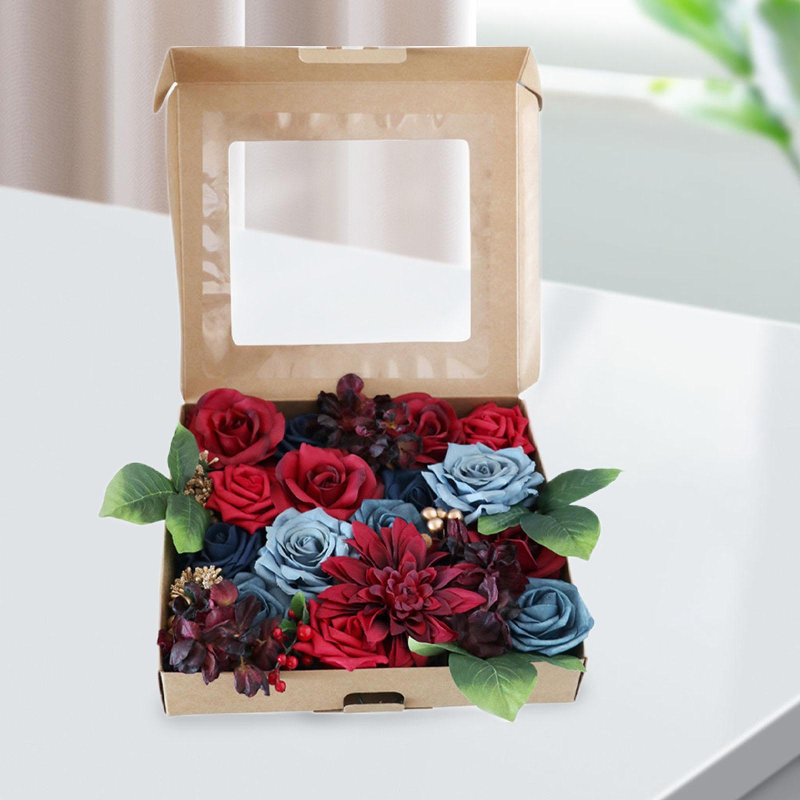 1 Box Artificial Flowers Combo DIY Crafts for Centerpieces Bouquets Party